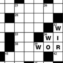 One who is one crossword